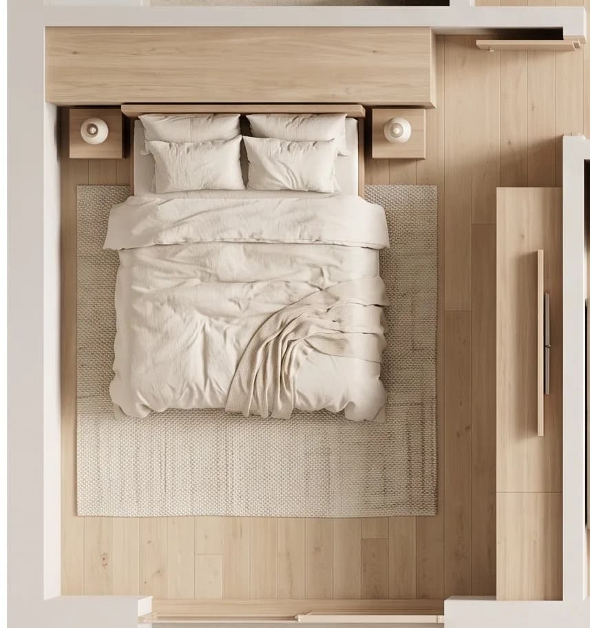 Bedroom — Top view