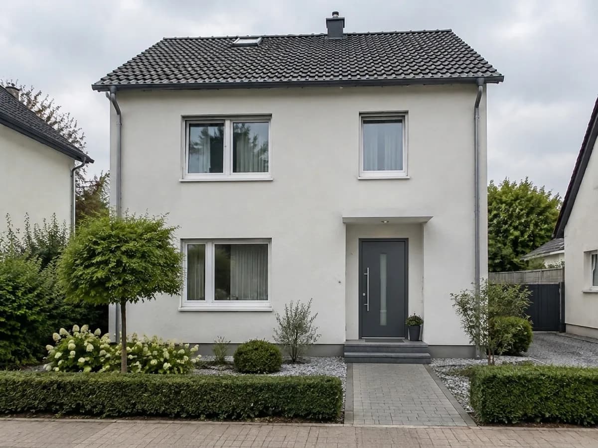 After — Anthracite aluminium door