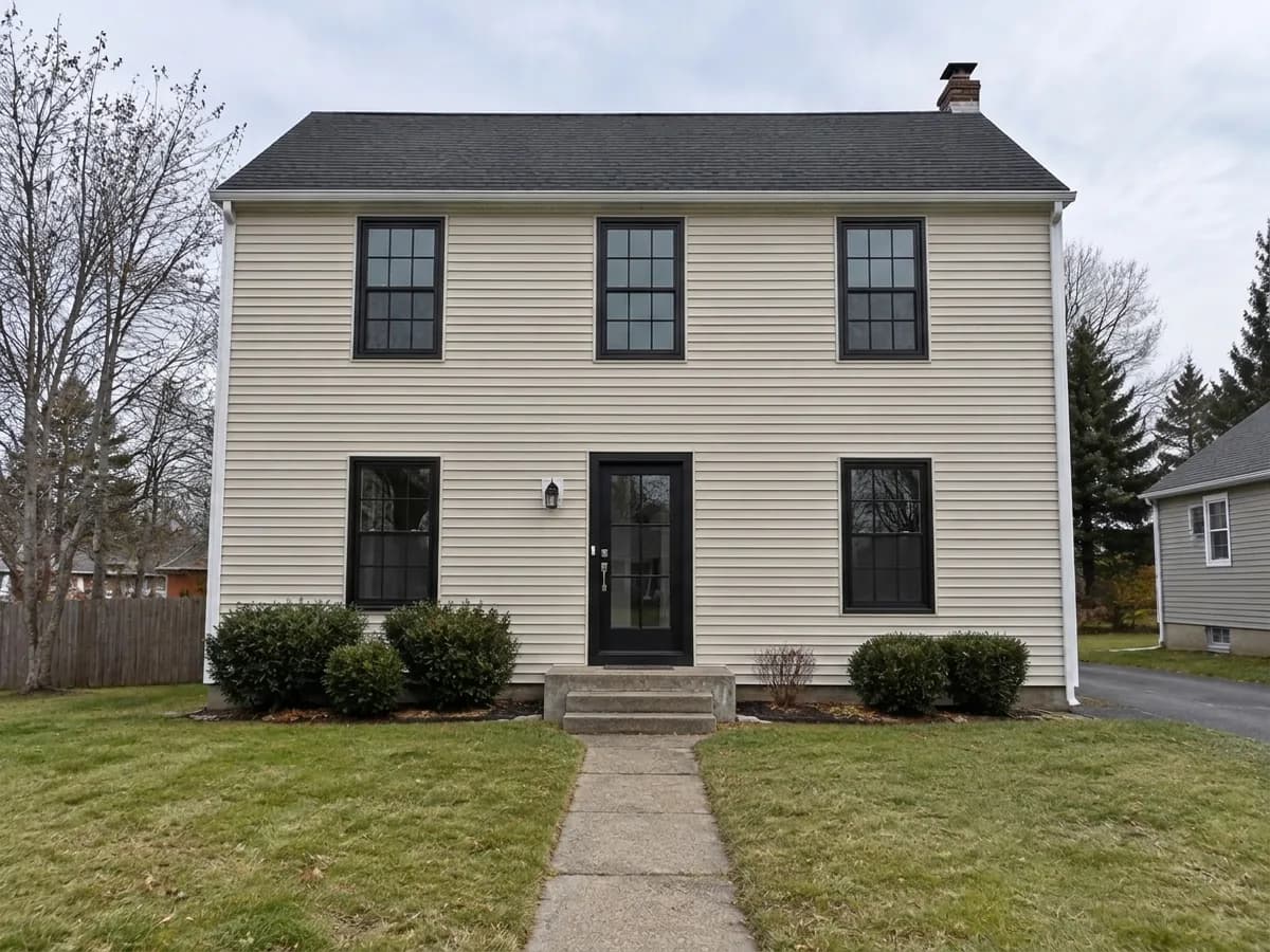 The same house — Slim black frames