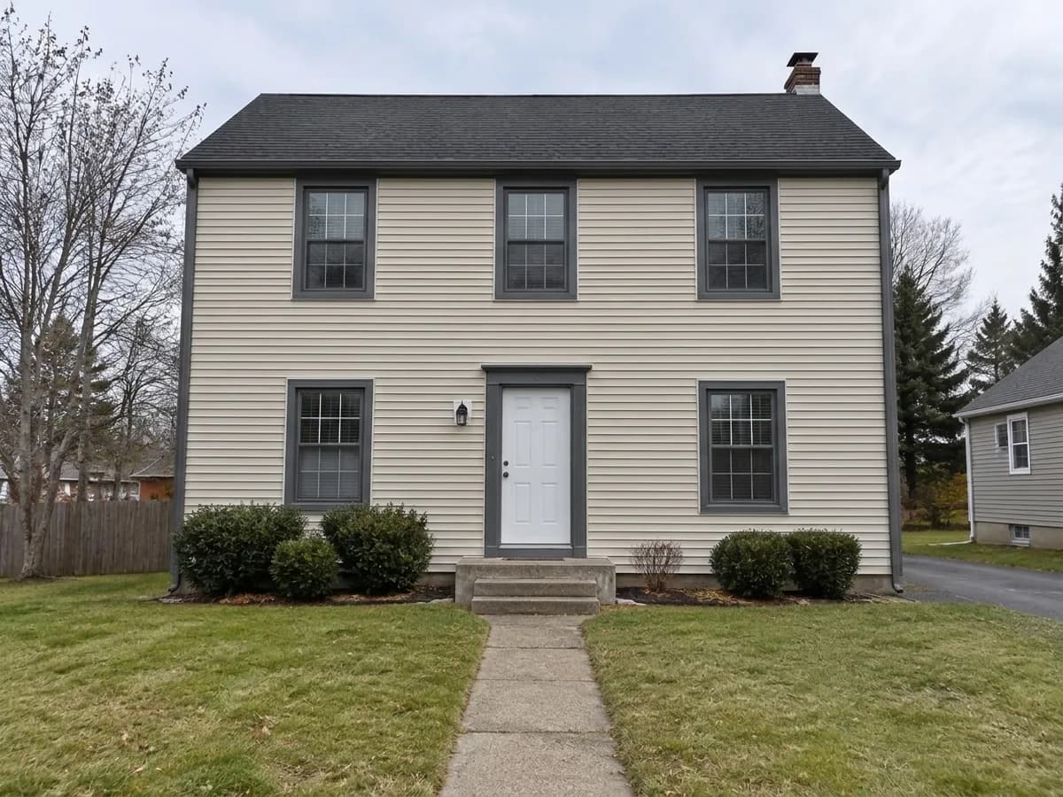 The same house — Graphite trim