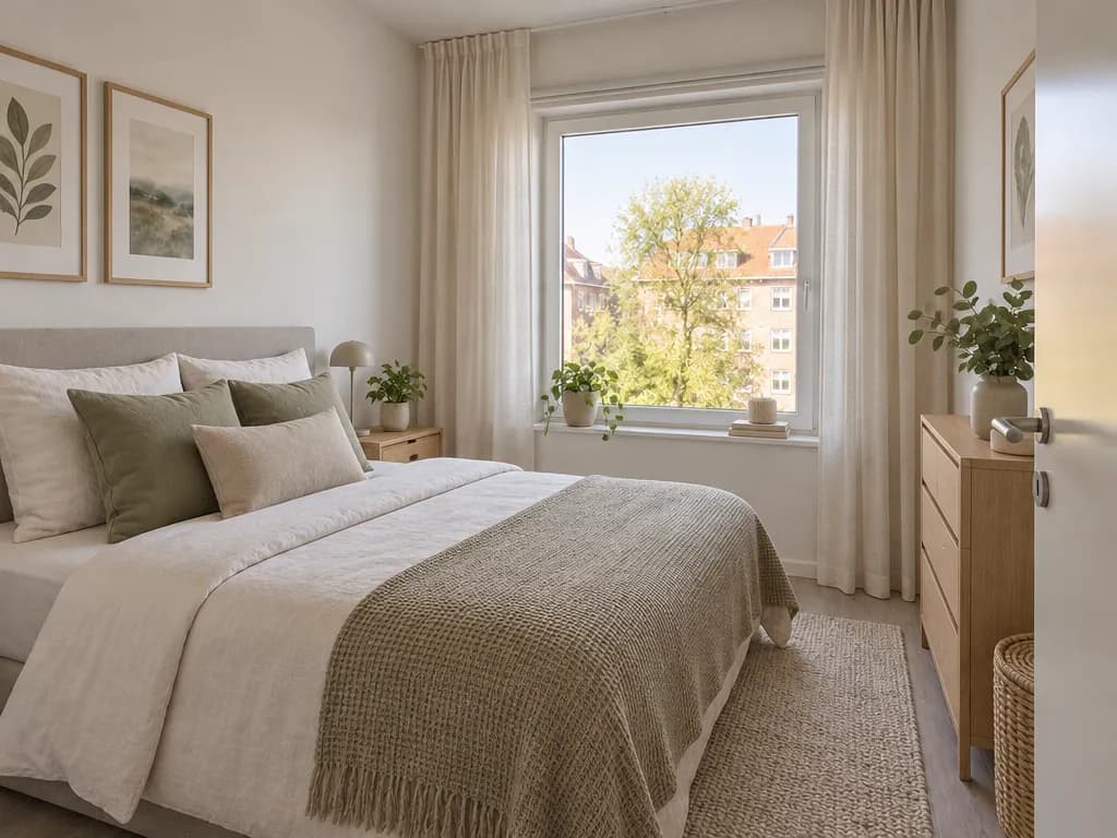 After — Scandinavian bedroom
