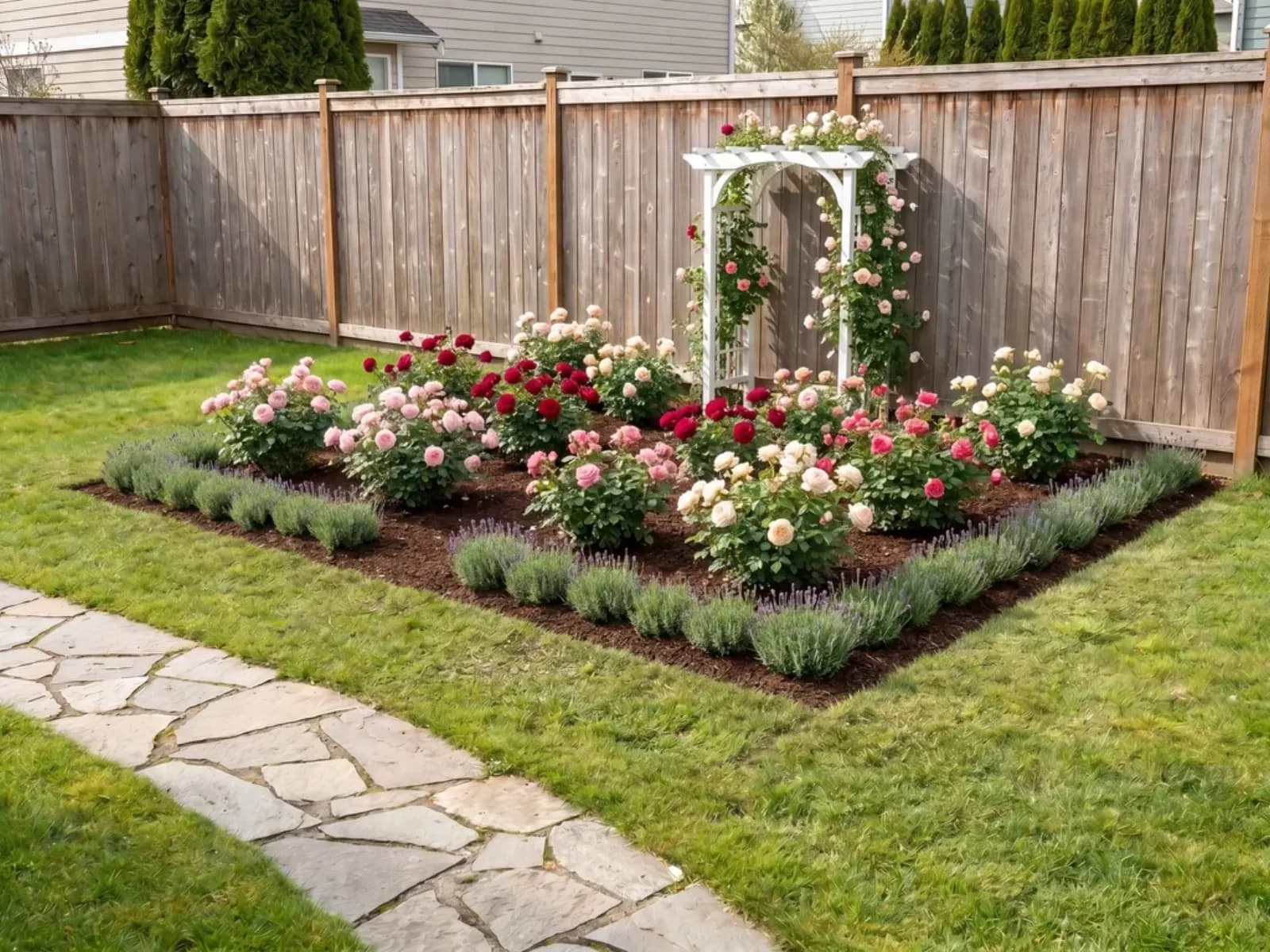 THIẾT KẾ SÂN VƯỜN AI — Rose Garden