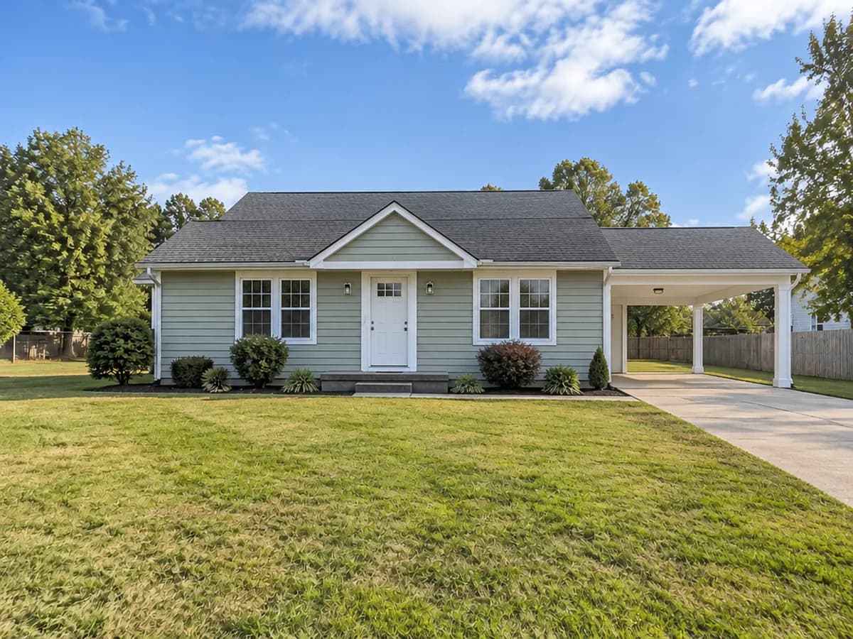 The same house — Carport