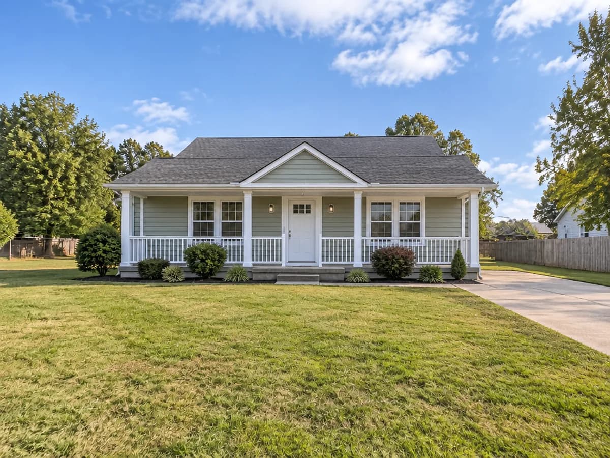 The same house — Covered porch