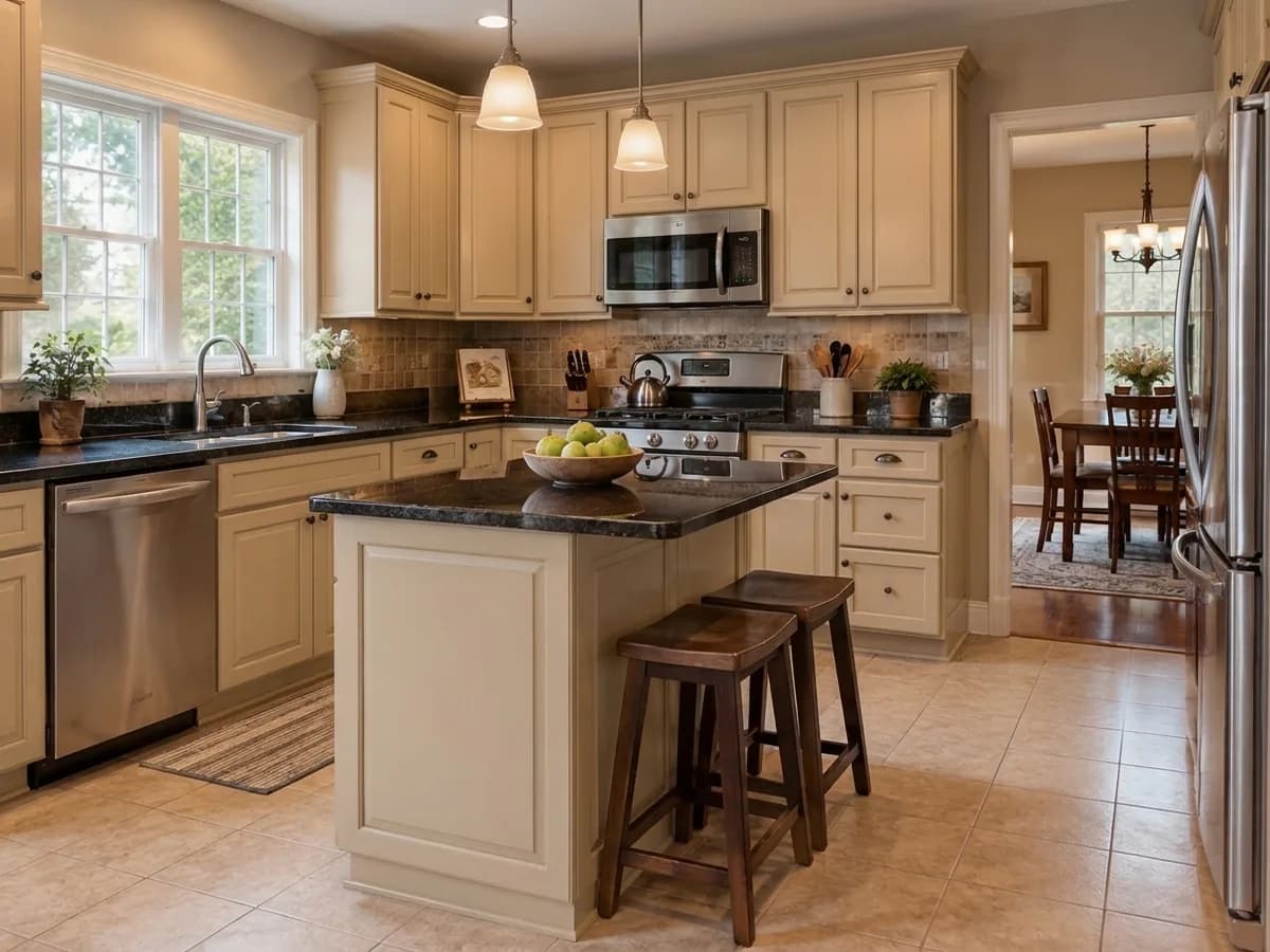 After — Warm beige