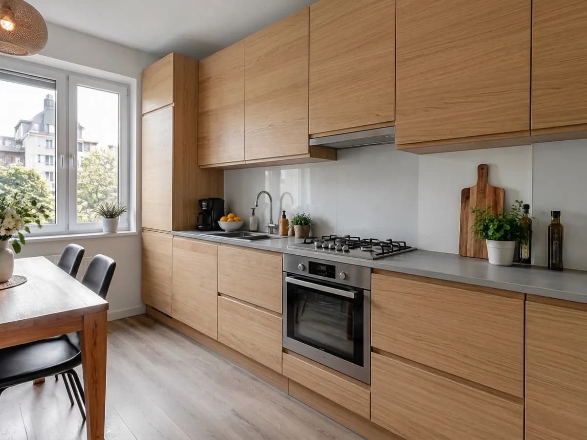 After — Natural oak