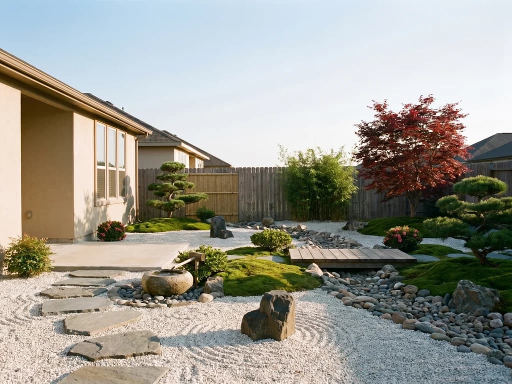 REKA BENTUK LANDSKAP AI — Japanese Zen