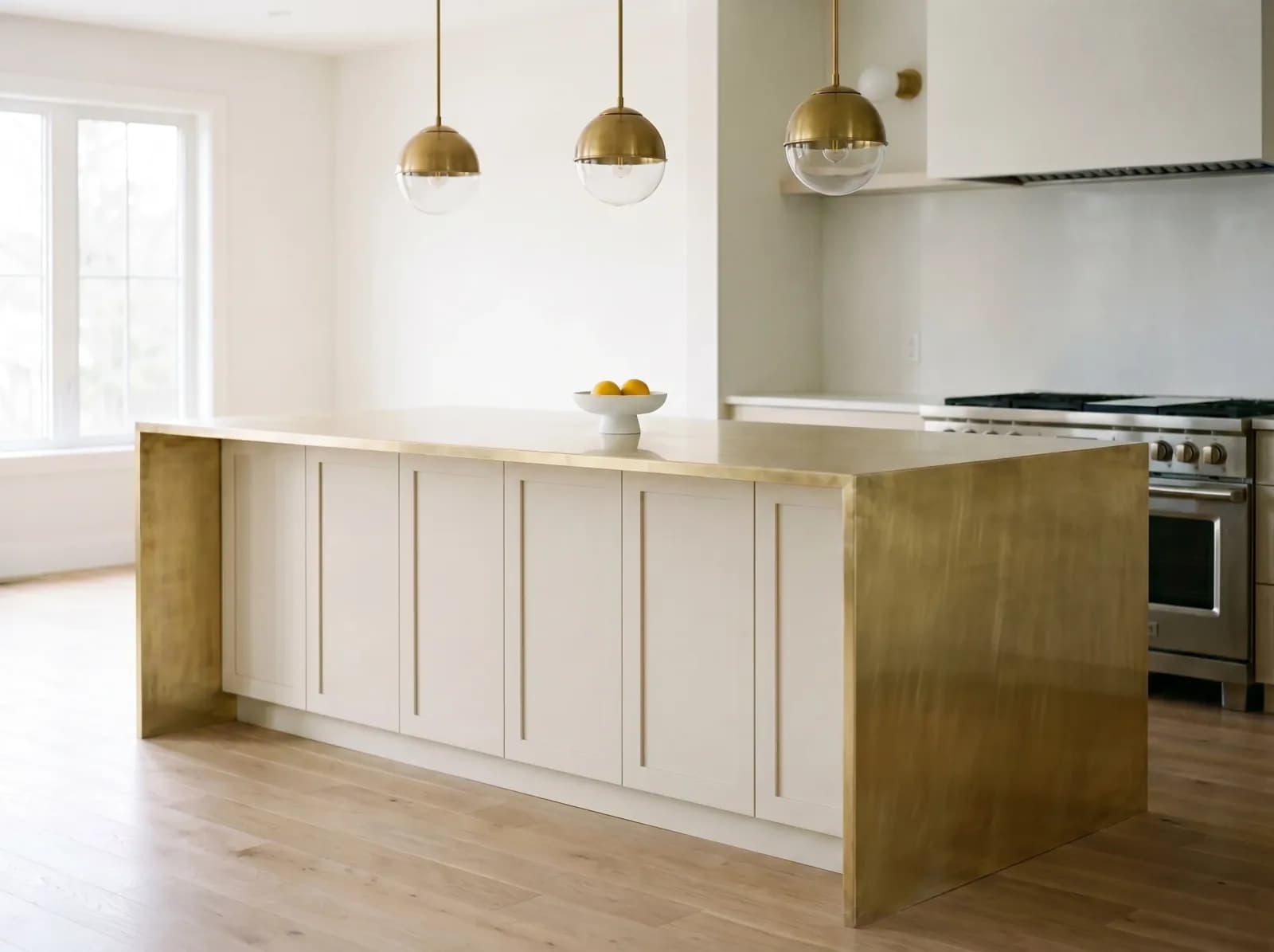 Schimbă Orice Material din Orice Cameră — cu Puterea AI — Brushed Brass