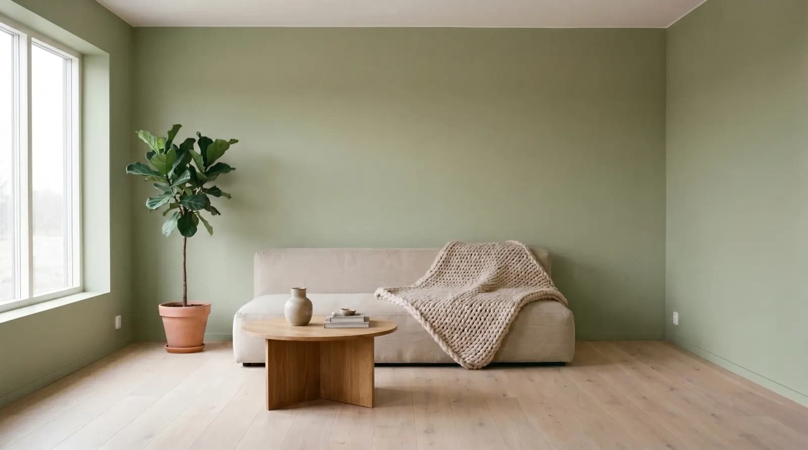 Warm Sage wall
