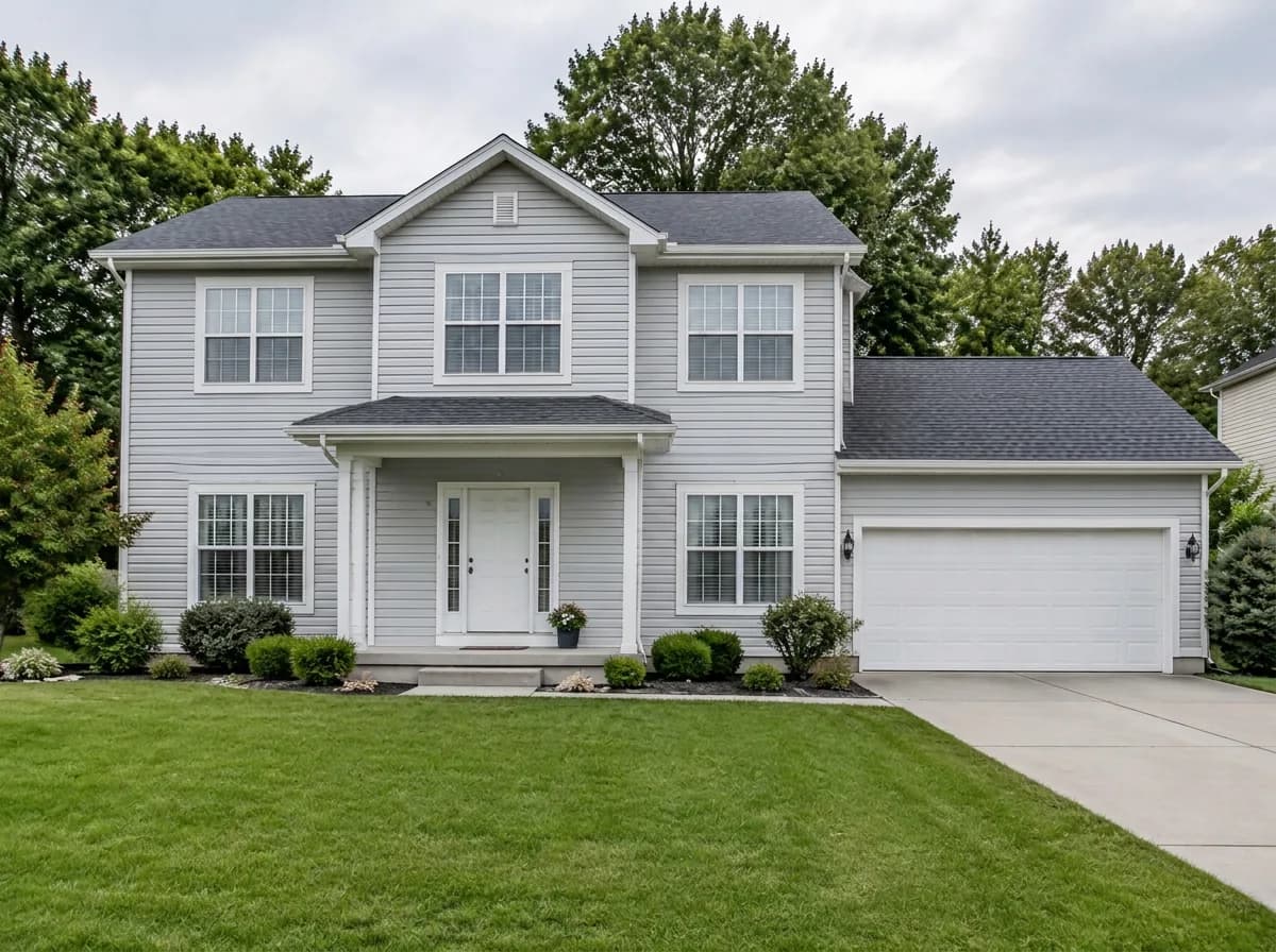 The same house with Vinyl lap