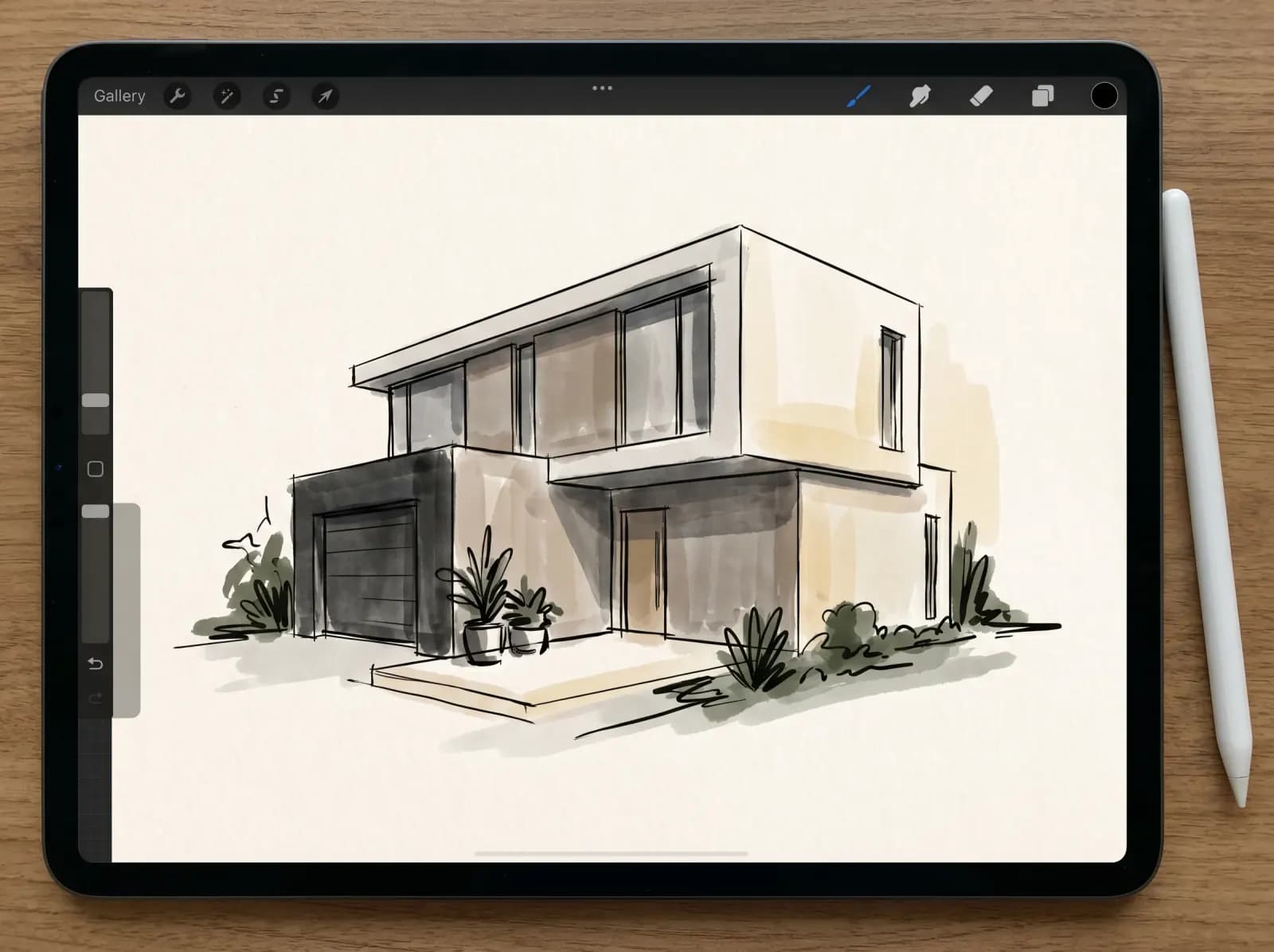 Sketch to Render AI — ipad procreate