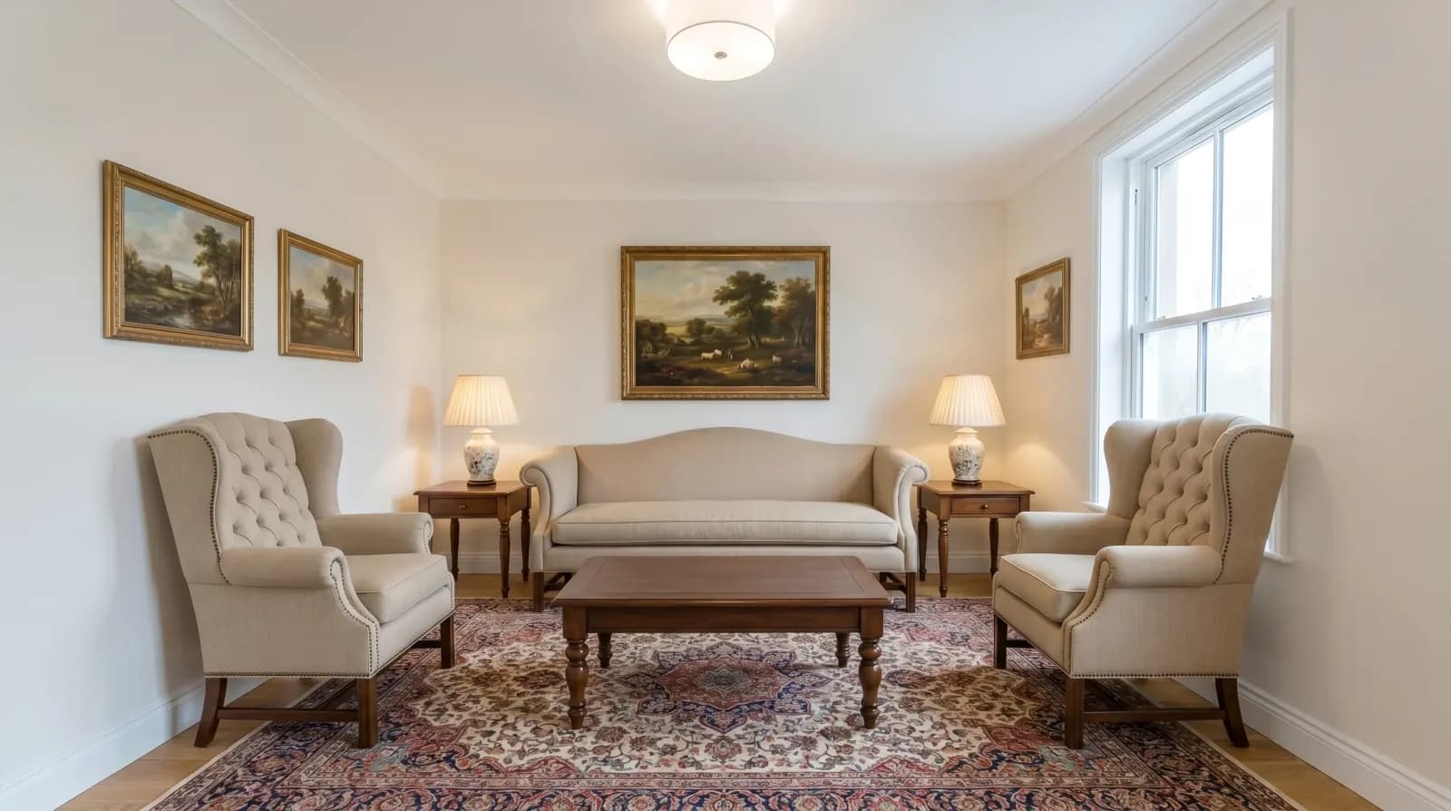 Listing staged in Traditional style