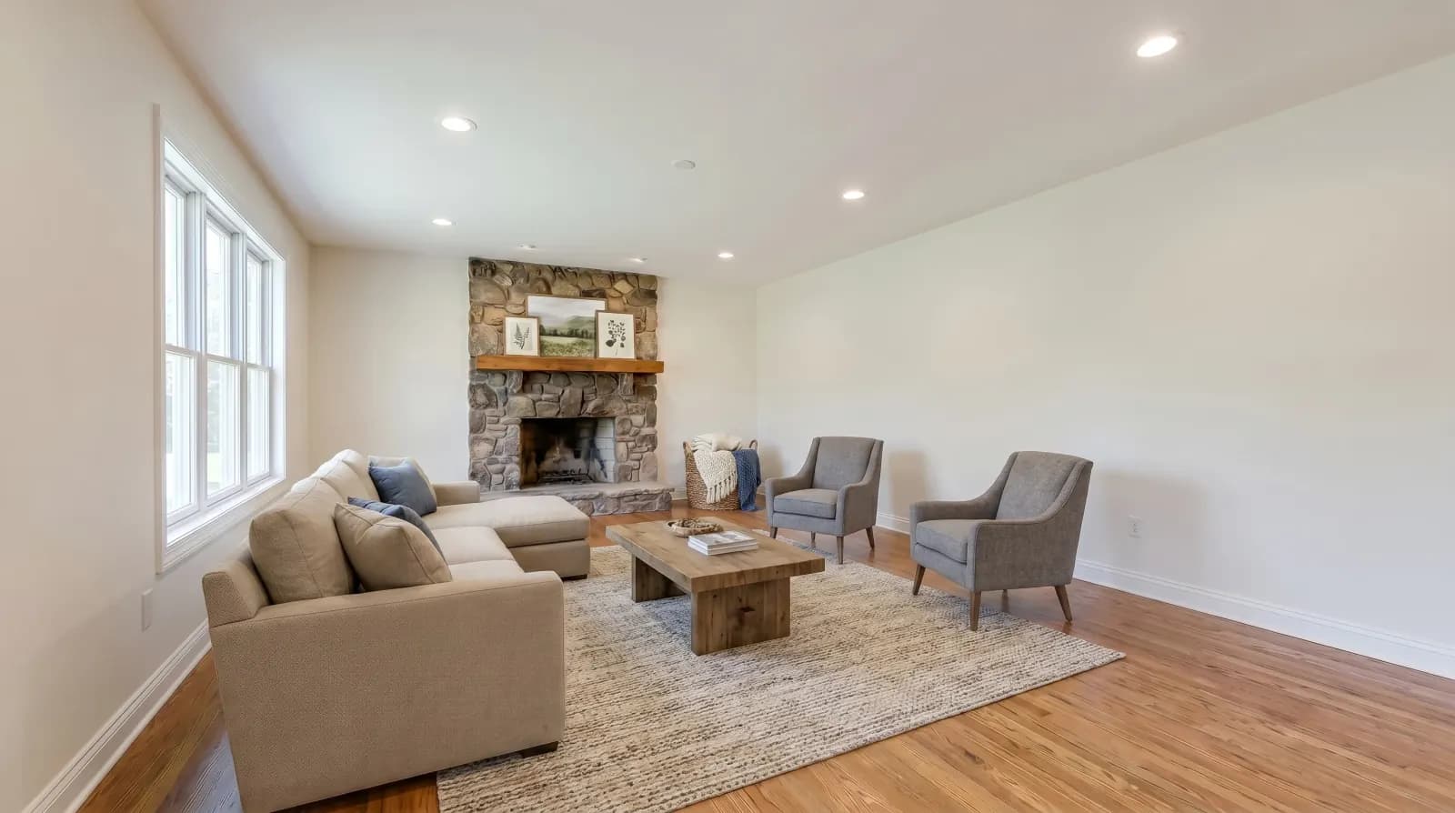 AI Virtual Staging for Real Estate — family room