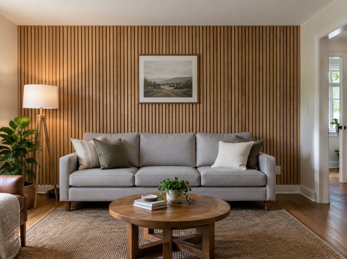 Accent Wall Panel Ideas: Try Slats and Wainscoting on Your Photo