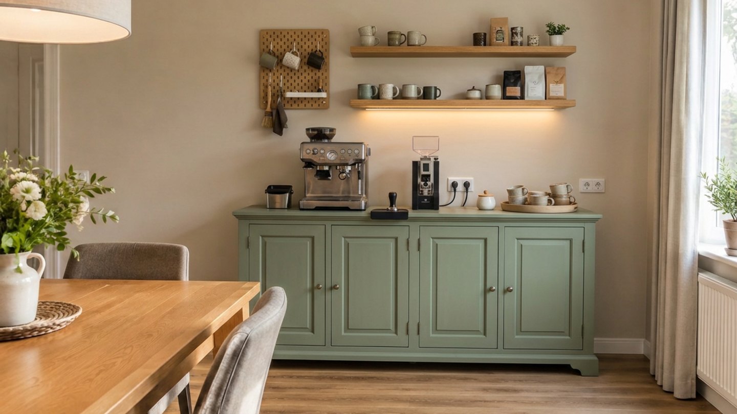 Home Coffee Bar Ideas: See a Coffee Station on Your Own Photo
