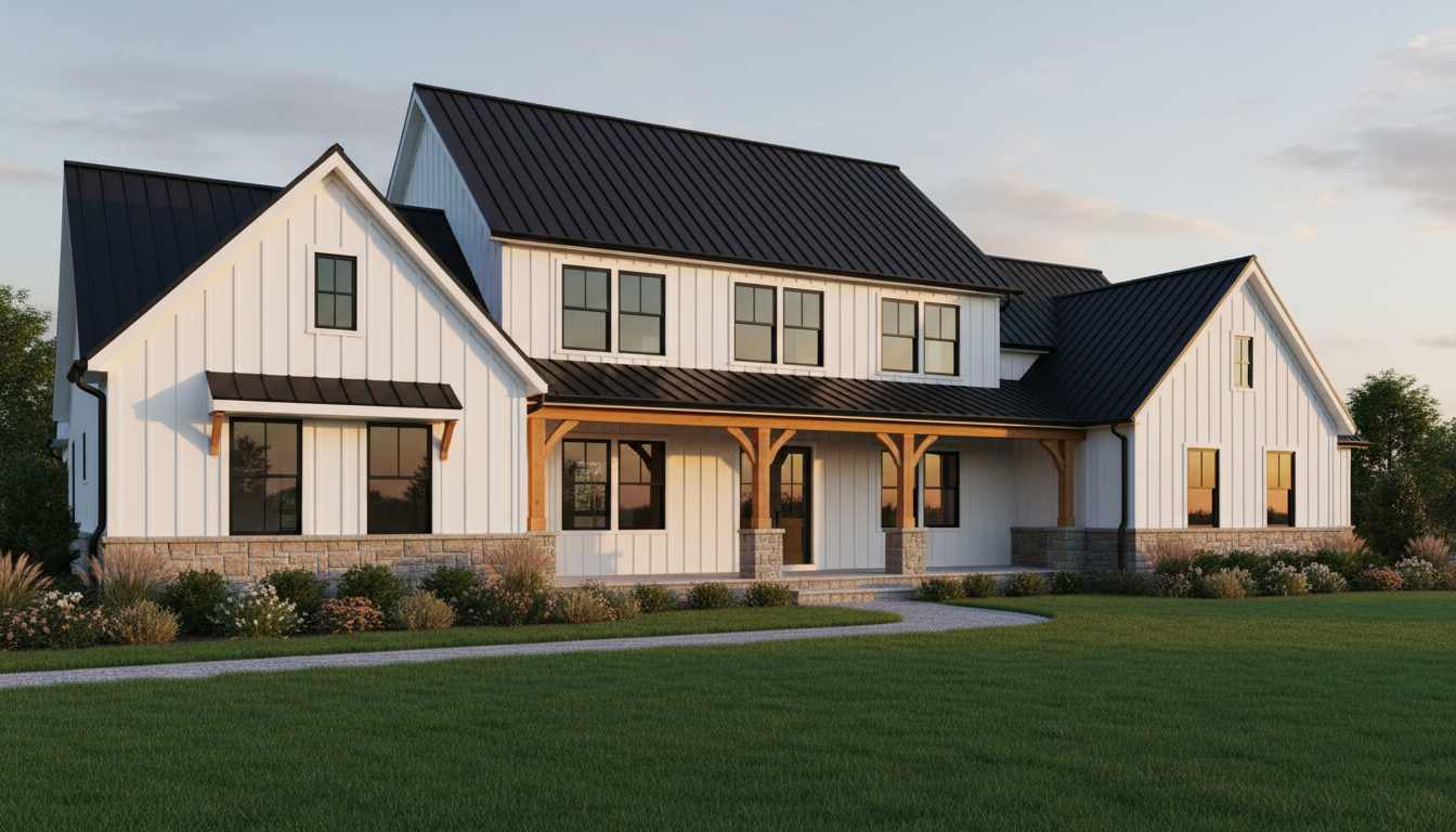 Diseño Exterior Modern Farmhouse con IA: Guía 2026