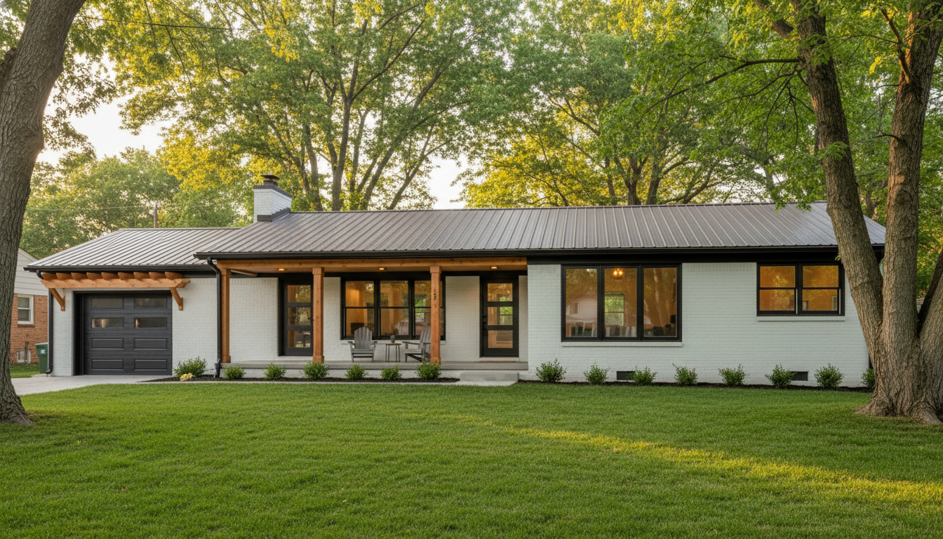 Ranch House Exterior Makeover: AI Ideas for a Fresh Look
