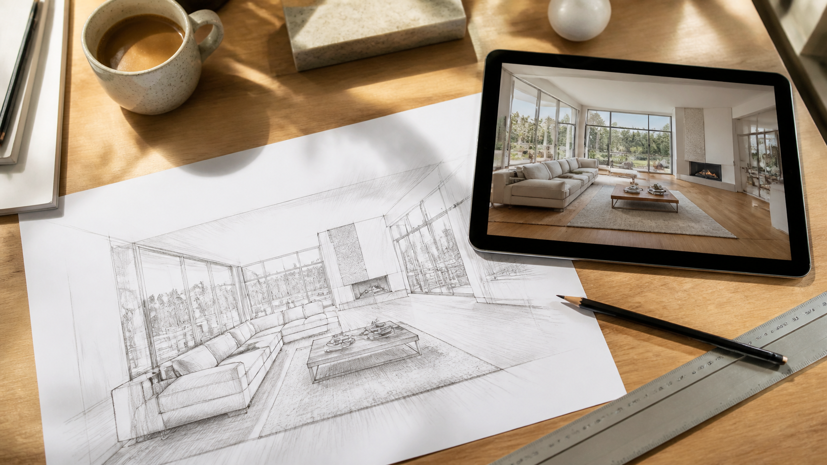 Sketch to Render AI: เปลี่ยนภาพวาดมือให้เป็นเรนเดอร์จริง