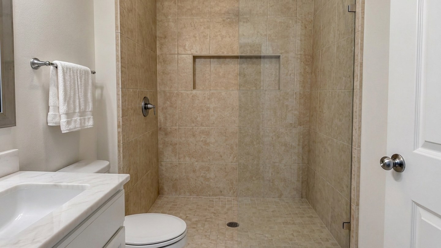 Wanne zur Dusche umbauen: Walk-in-Dusche auf Ihrem Foto sehen