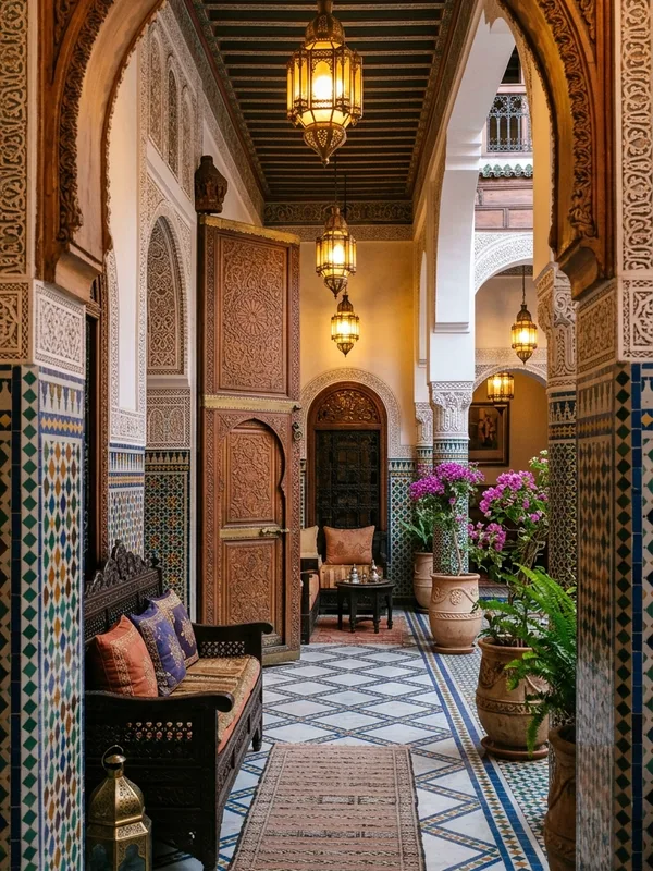 Arabian / Moroccan style interior — apartment design example | GenRoom