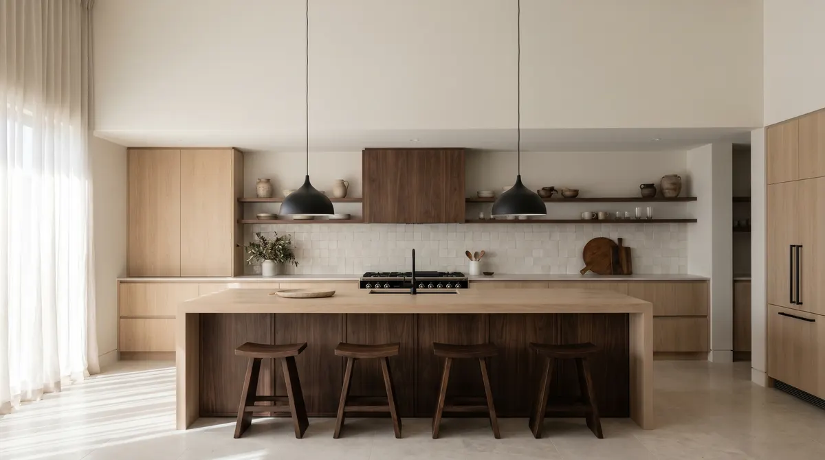 Ideas de Diseño de Cocina Japandi: 12 Ejemplos (2026) | GenRoom
