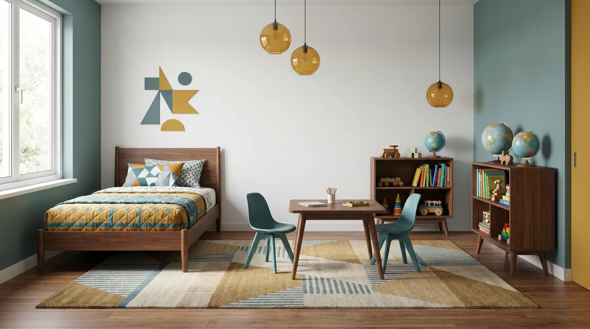 Mid-Century Modern Kids' Room