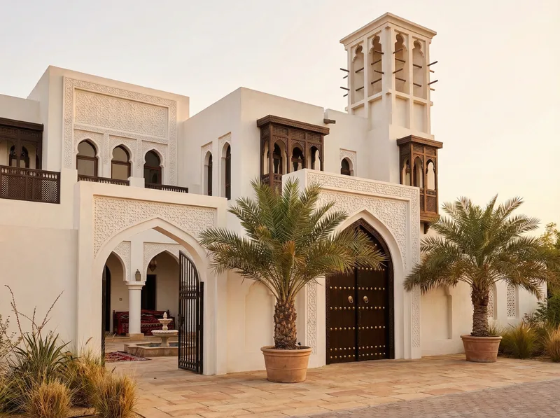Arabian Facade style facade design — example | GenRoom
