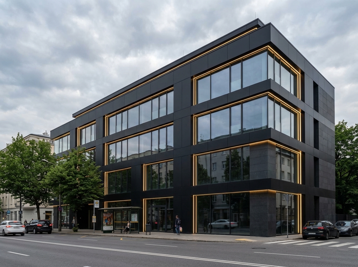 Blacktec Facade style facade design — example | GenRoom