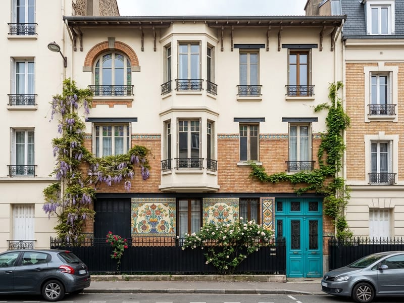 Eclectic Facade style facade design — example | GenRoom