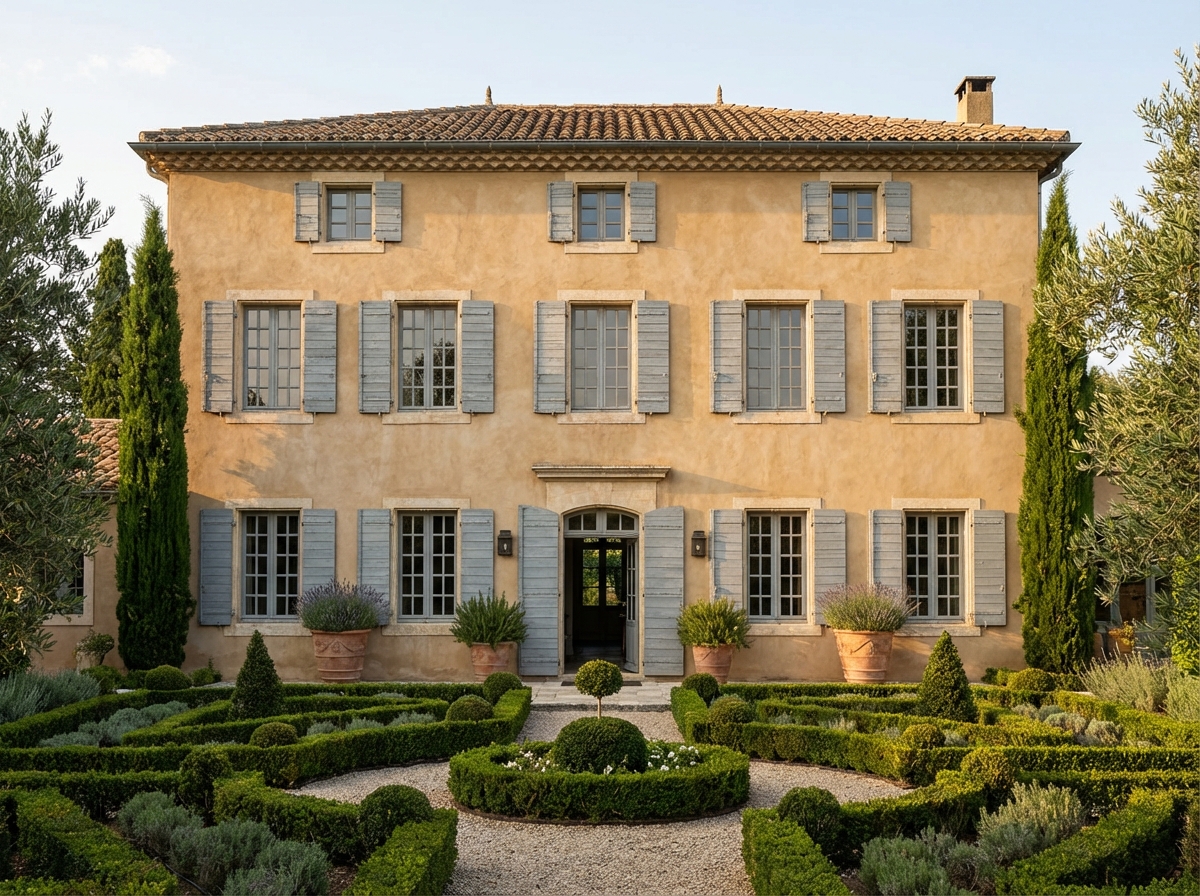 French Provincial Facade style facade design — example | GenRoom