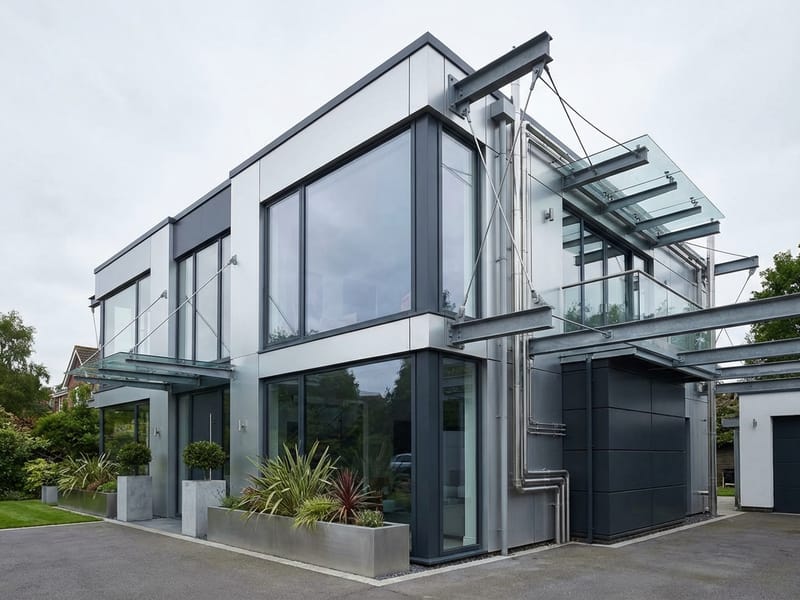 Hi-Tech Facade style facade design — example | GenRoom