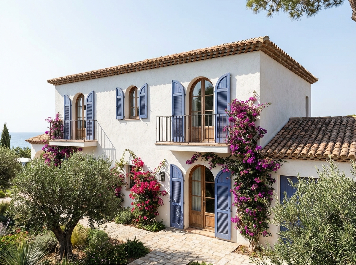 Mediterranean Facade style facade design — example | GenRoom