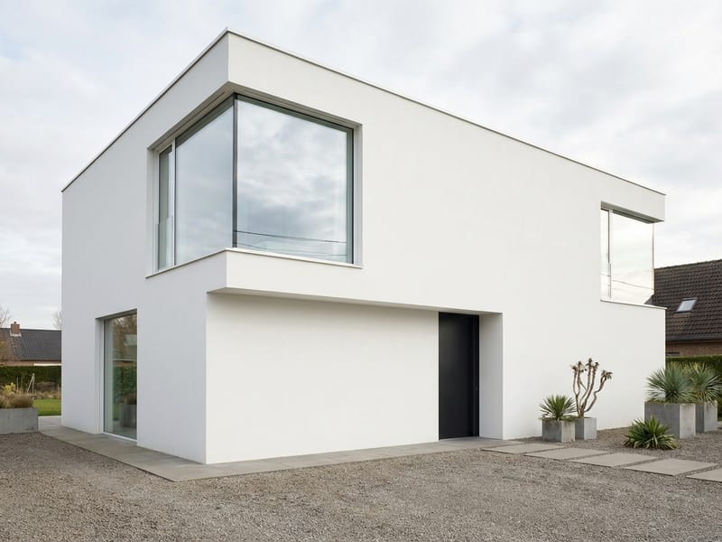 Minimalist Facade style facade design — example | GenRoom