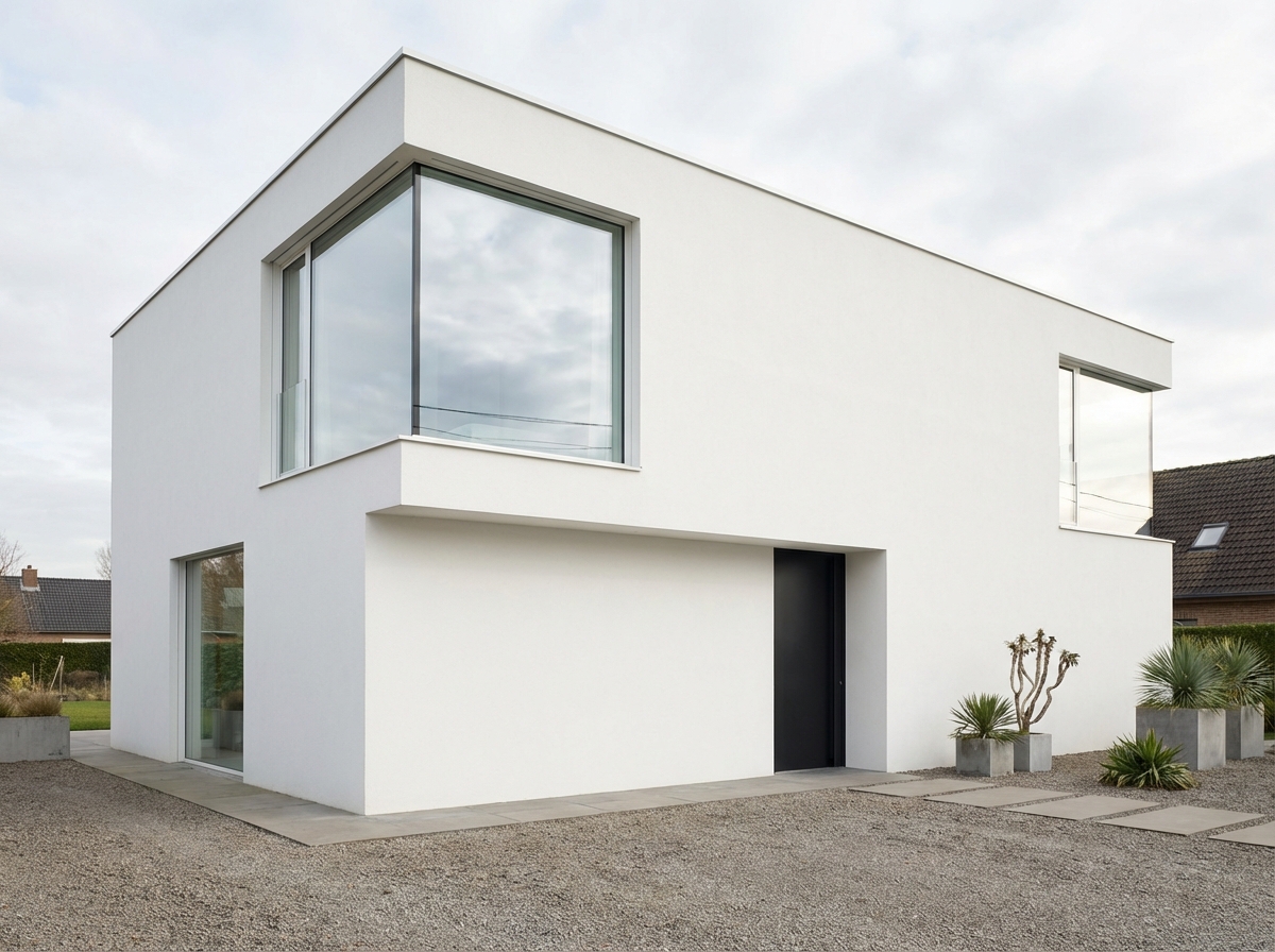 Minimalist Facade style facade design — example | GenRoom