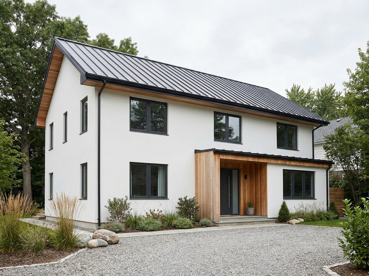 Scandinavian Facade style facade design — example | GenRoom