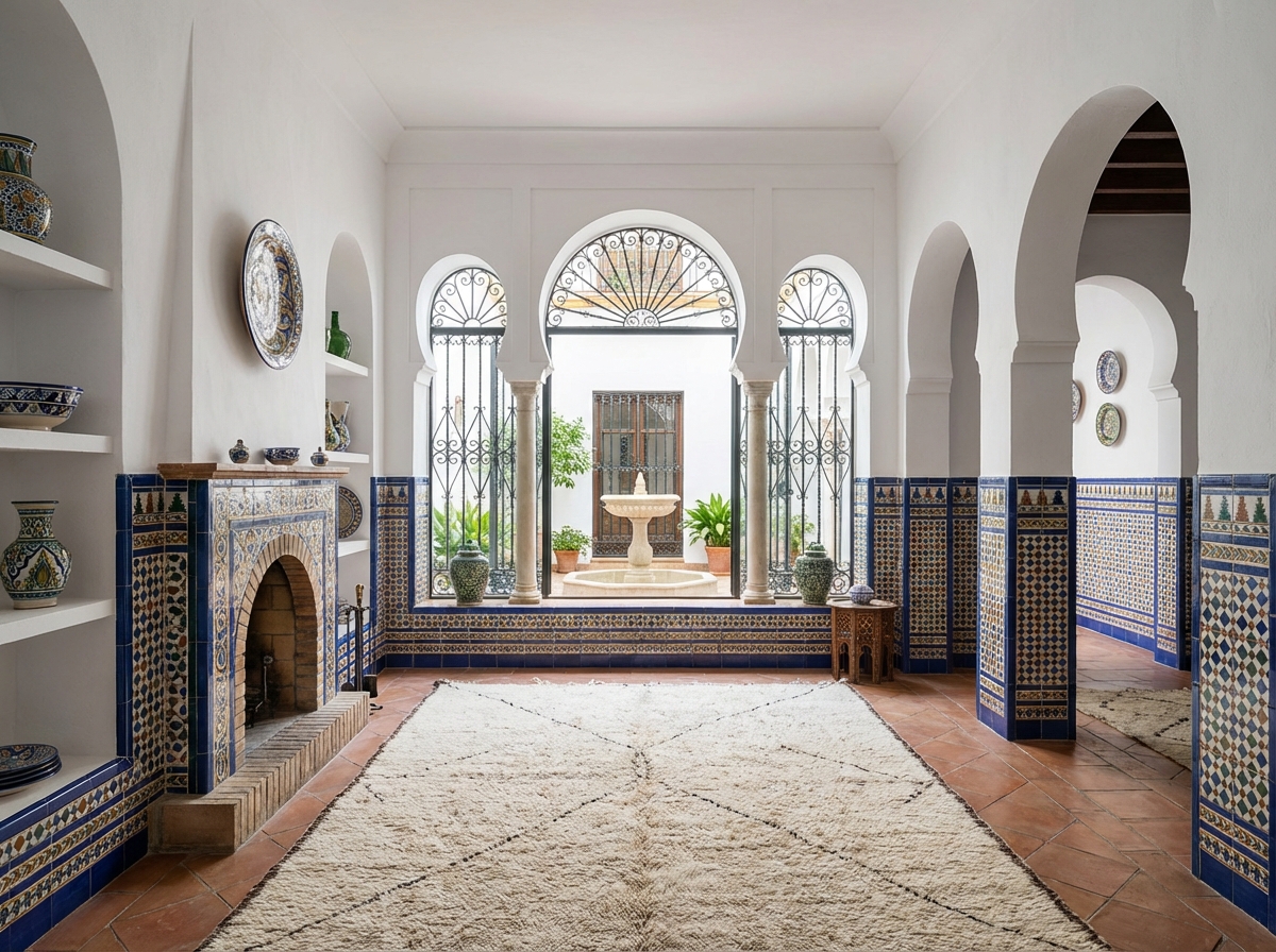 Andalusian style interior — apartment design example | GenRoom
