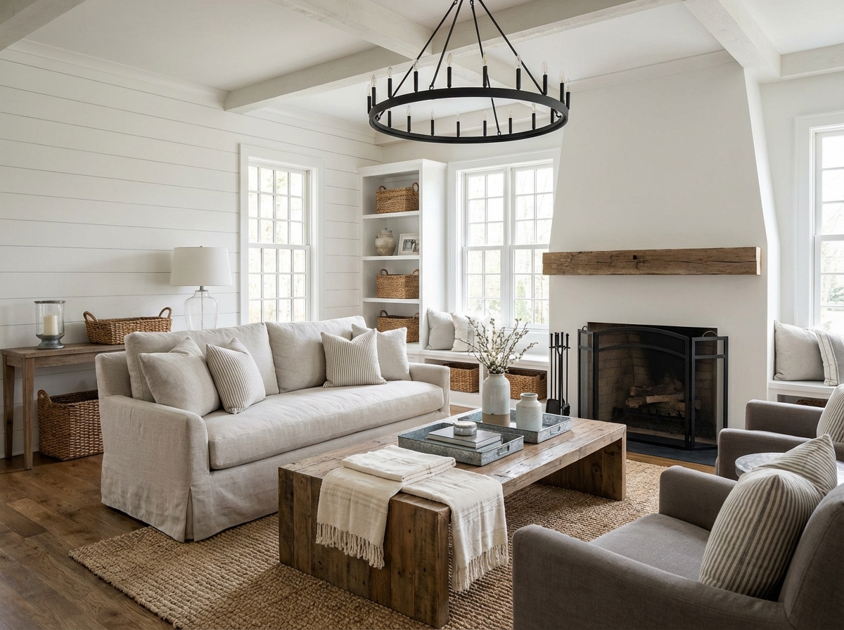 Modern Farmhouse style interior — apartment design example | GenRoom