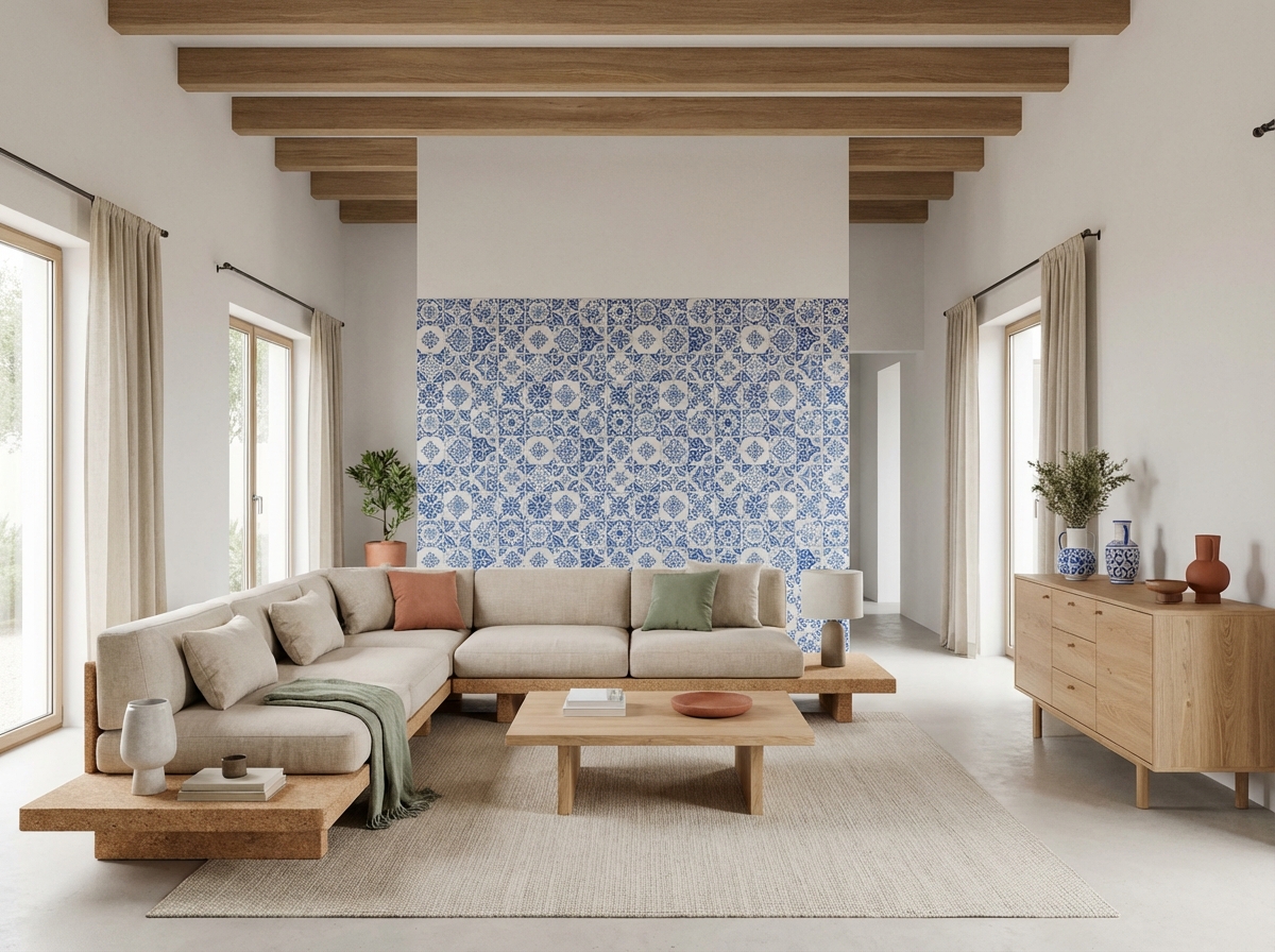 Portuguese Modern style interior — apartment design example | GenRoom