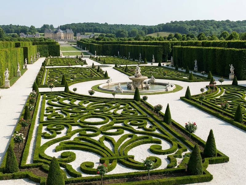 French Parterre style landscape design — example | GenRoom