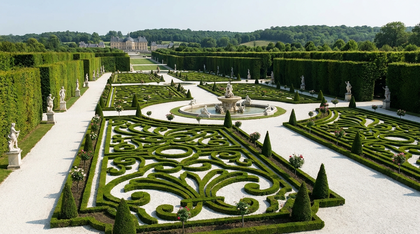 French Parterre style landscape design — example | GenRoom