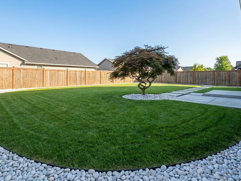 Minimalist Yard style landscape design — example | GenRoom