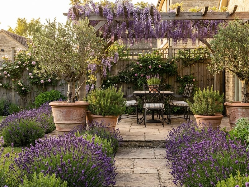 Provence Garden style landscape design — example | GenRoom