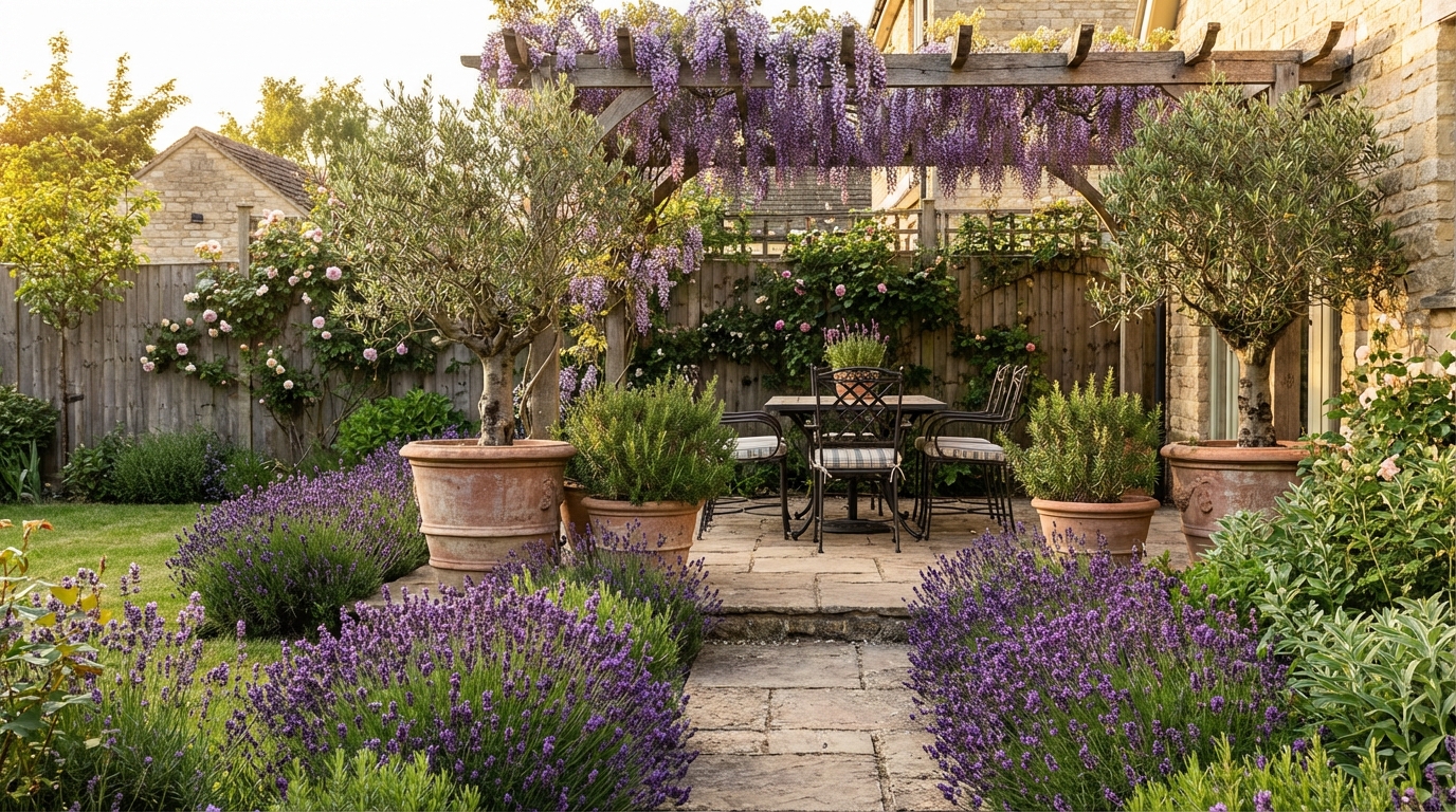 Provence Garden style landscape design — example | GenRoom