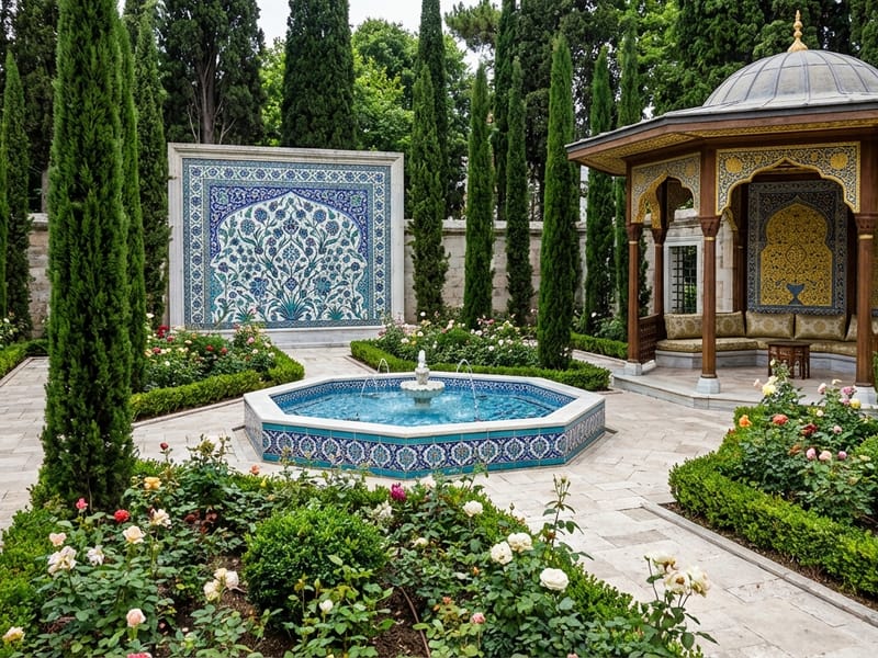 Turkish Garden style landscape design — example | GenRoom